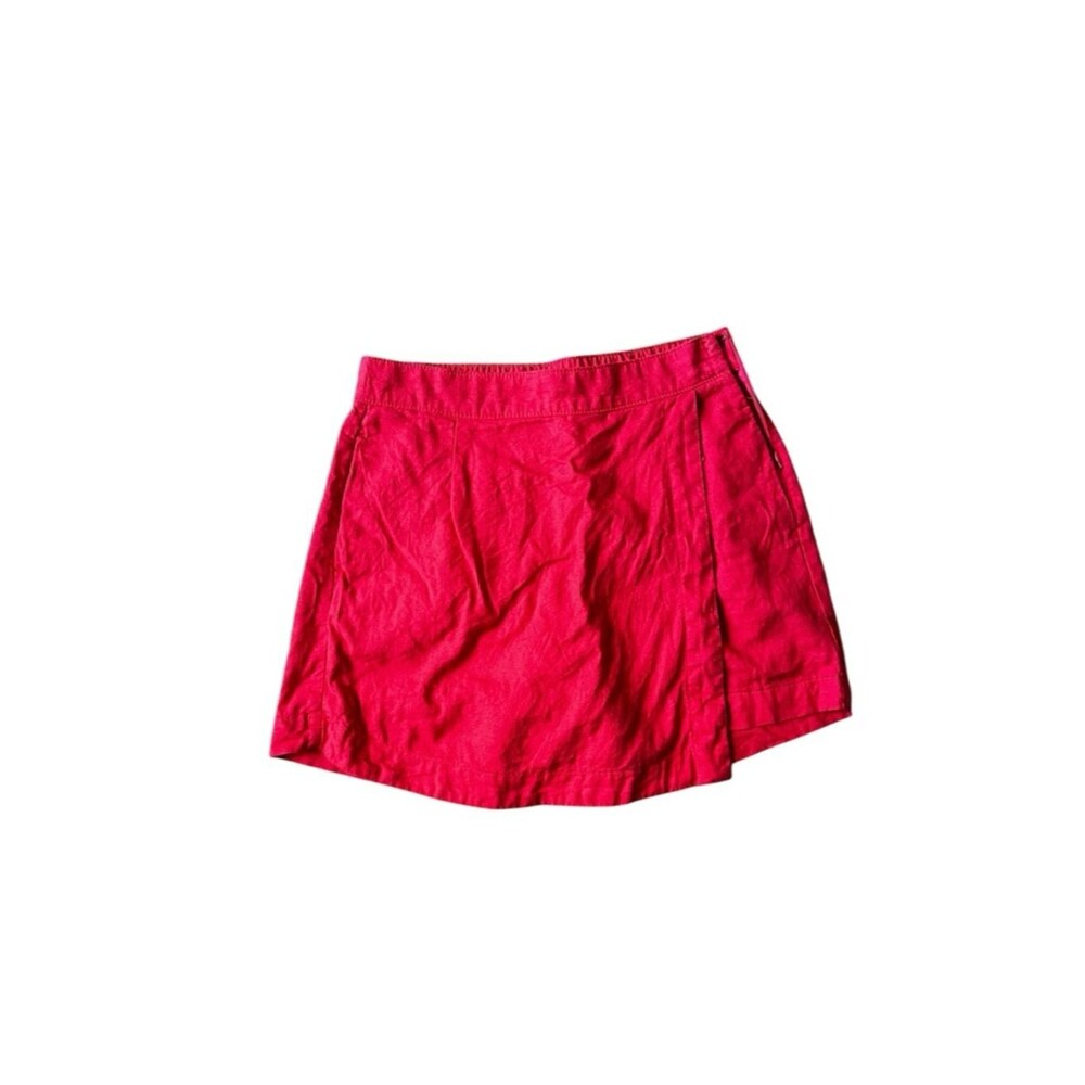 St. John's Bay Red Linen Skort